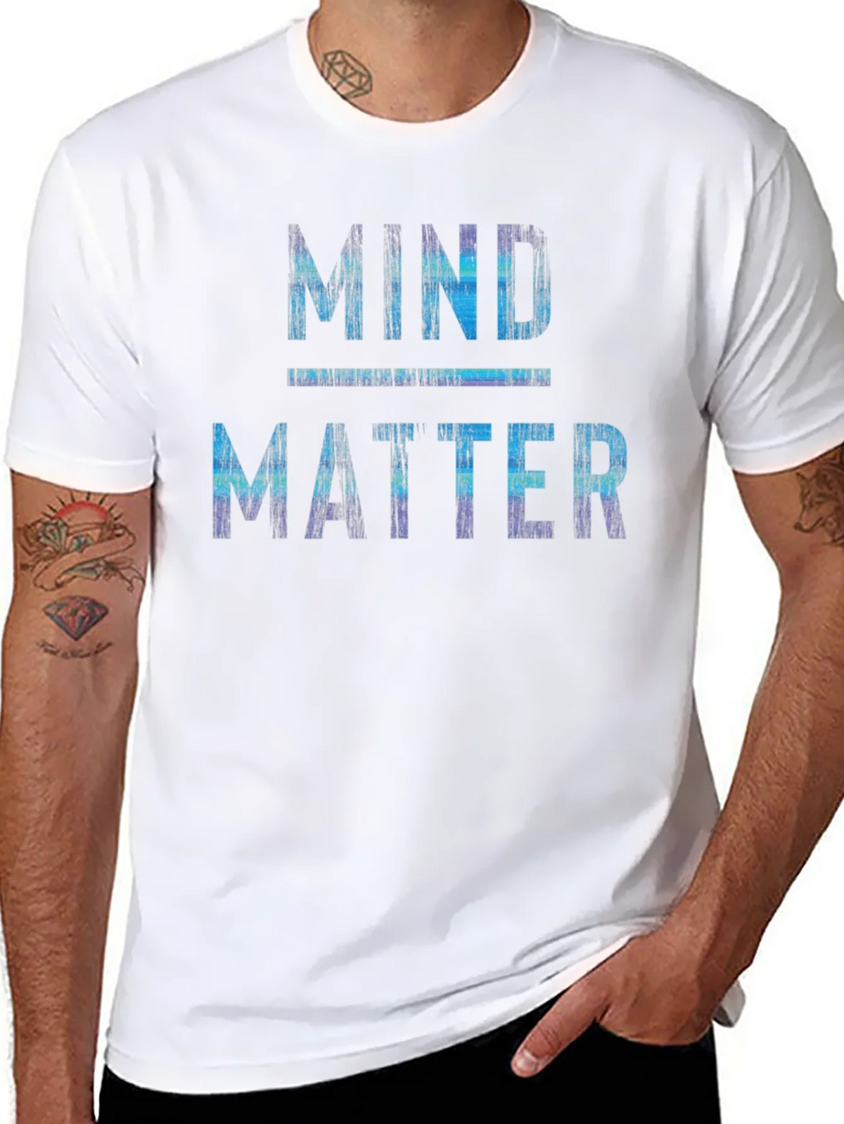Mind Over Matter Graphic Print Crew Neck T-Shirt product image 7