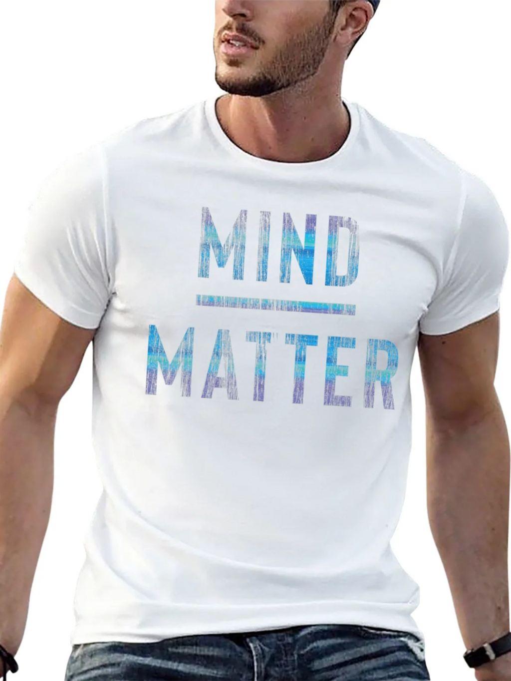 Mind Over Matter Graphic Print Crew Neck T-Shirt product image 12