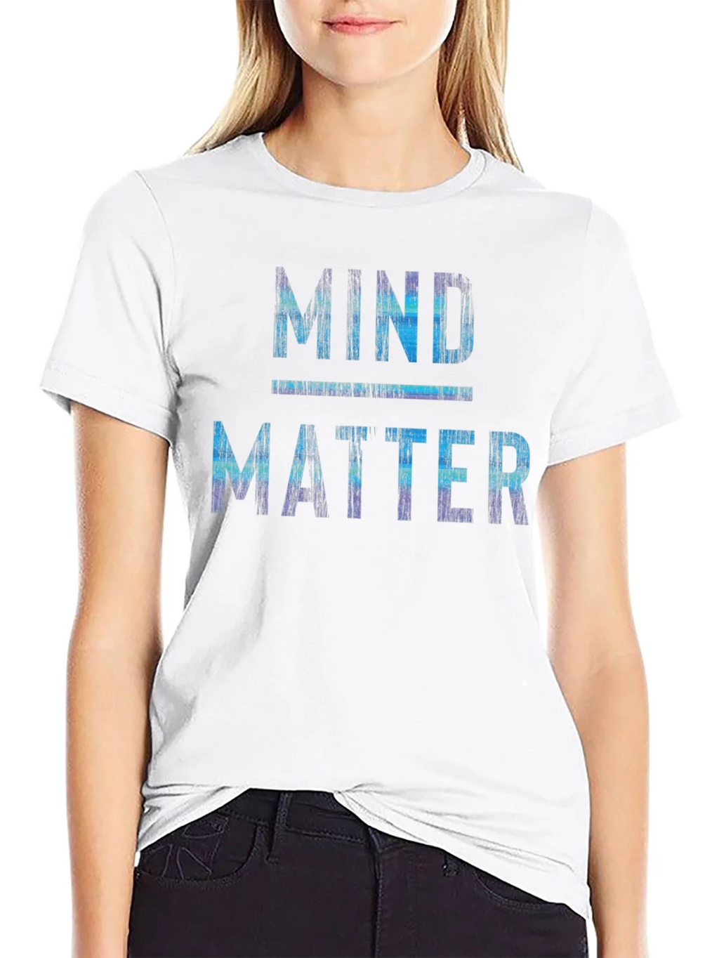 Mind Over Matter Graphic Print Crew Neck T-Shirt product image 8