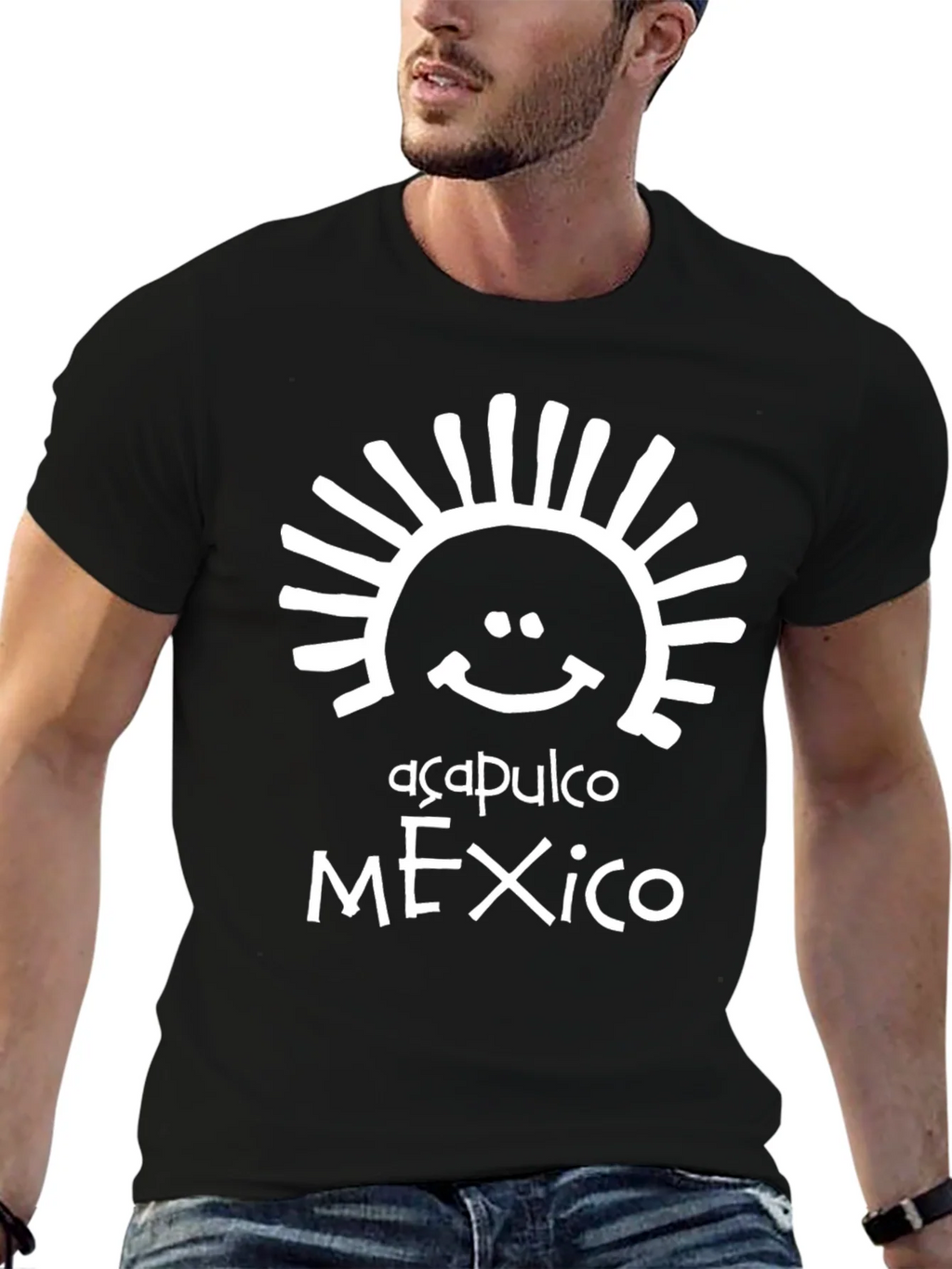 Acapulco Mexico Graphic Tee - Black product image 6
