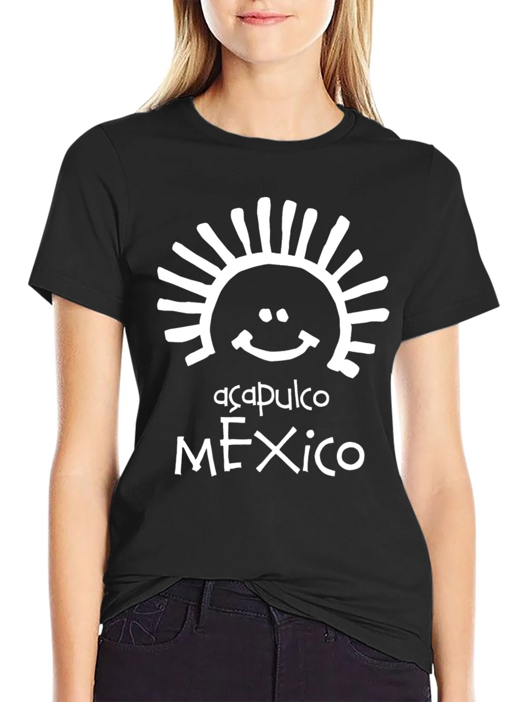 Acapulco Mexico Graphic Tee - Black product image 2