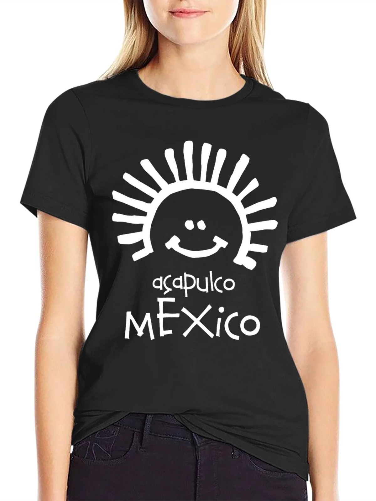 Acapulco Mexico Graphic Tee - Black product image 2