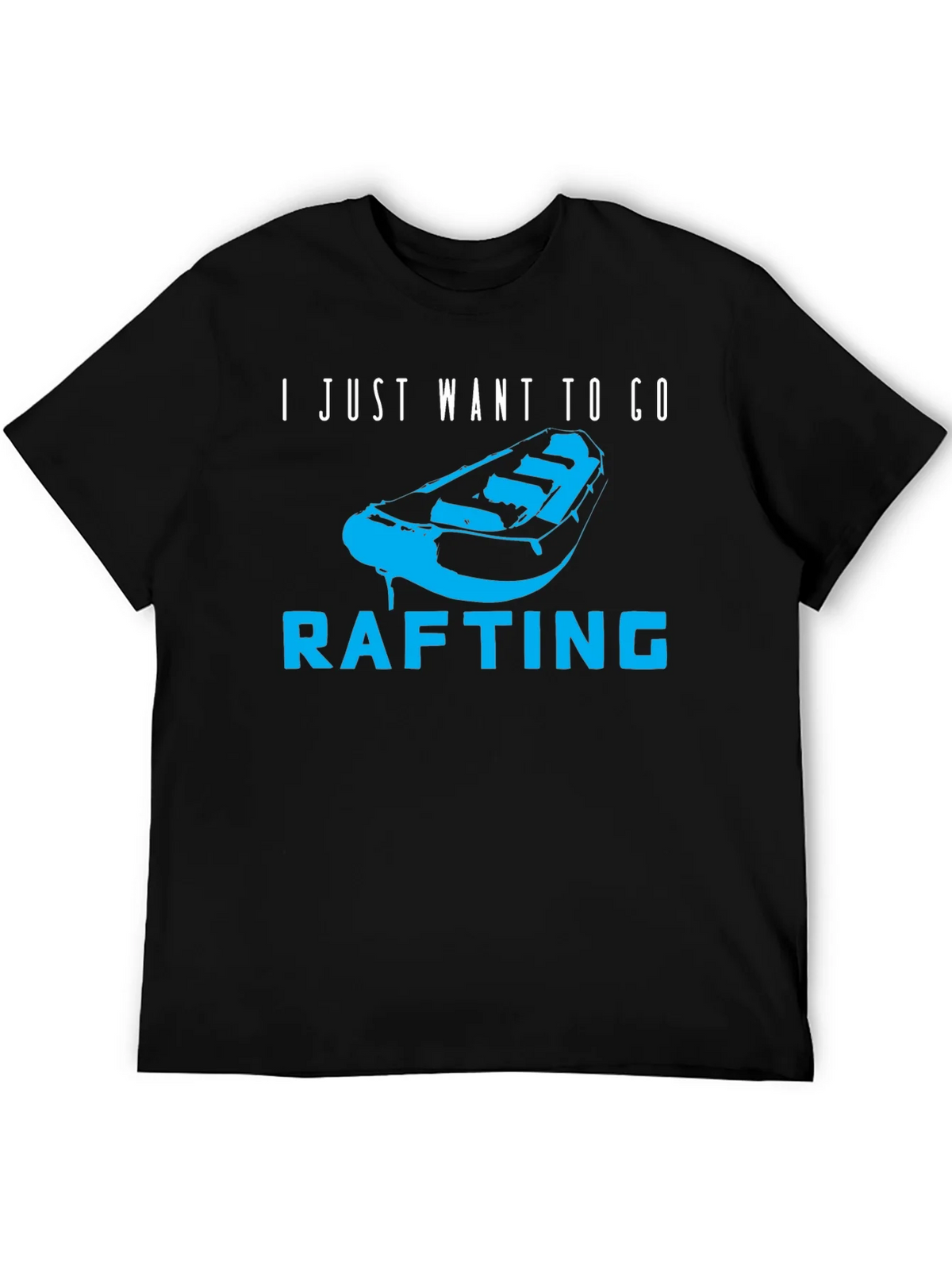 Rafting T-Shirt - I Just Want to Go - Black product image 4