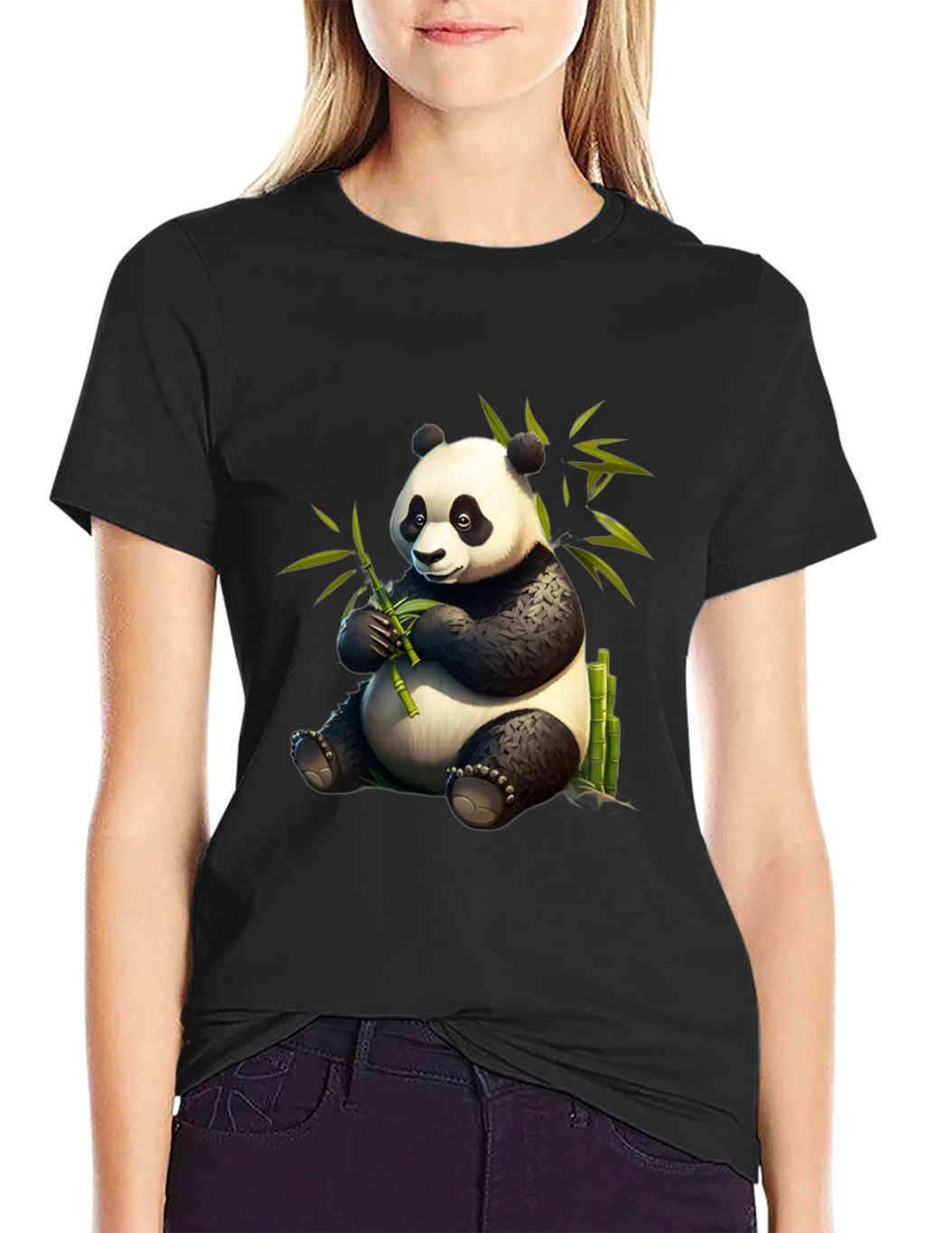 Panda Bamboo T-Shirt - Cute & Comfy Cotton Tee product image 2
