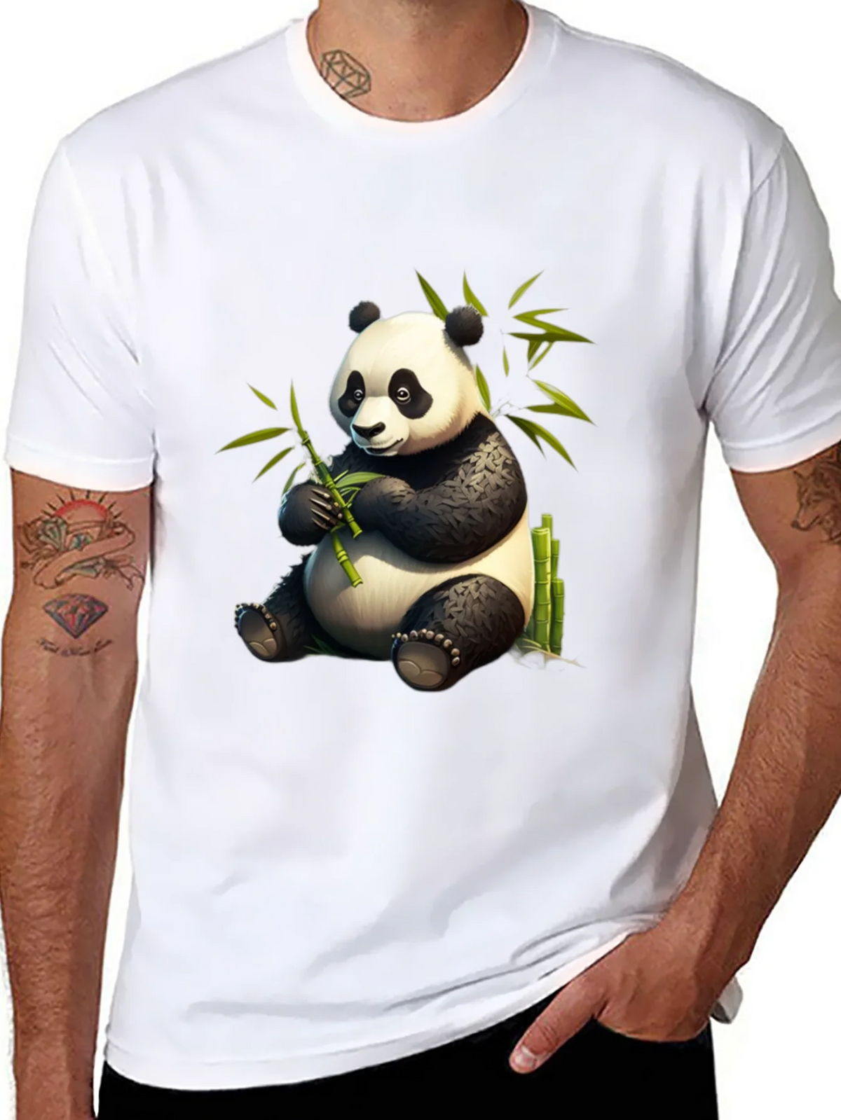 Panda Bamboo T-Shirt - Cute & Comfy Cotton Tee product image 7