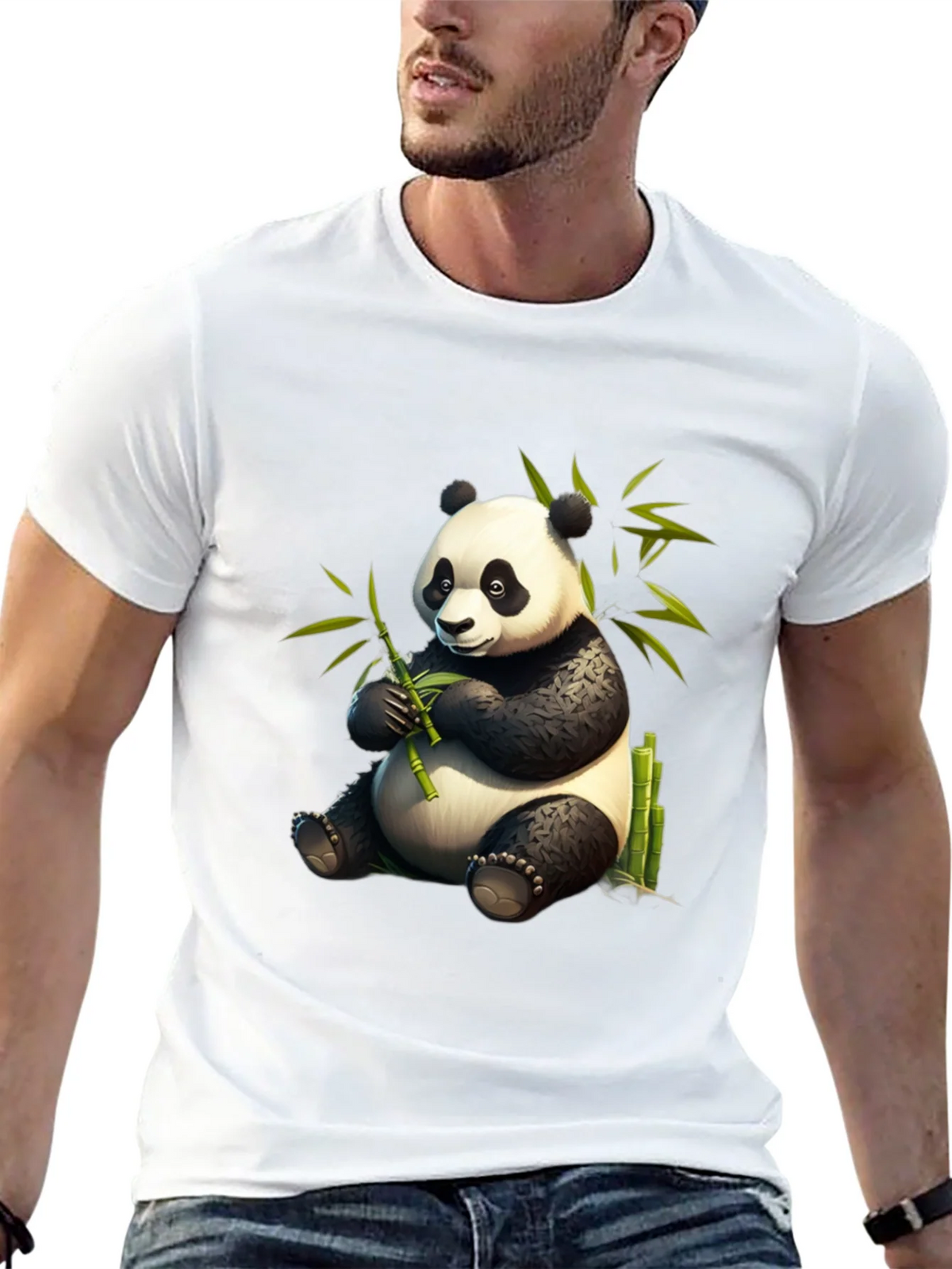Panda Bamboo T-Shirt - Cute & Comfy Cotton Tee product image 12