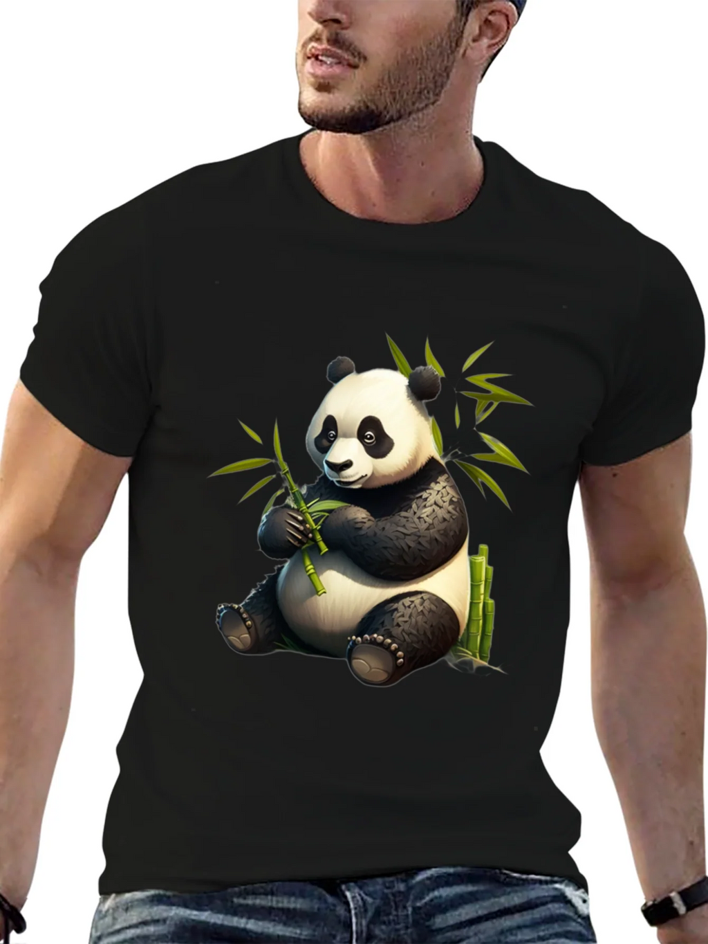 Panda Bamboo T-Shirt - Cute & Comfy Cotton Tee product image 6