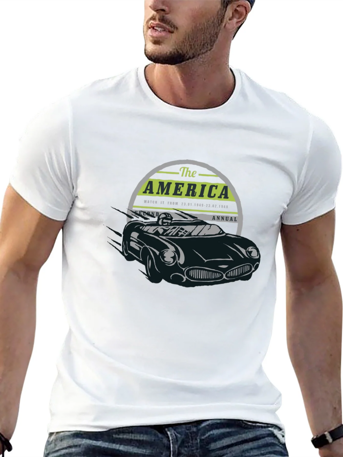 Vintage America Car T-Shirt product image 10