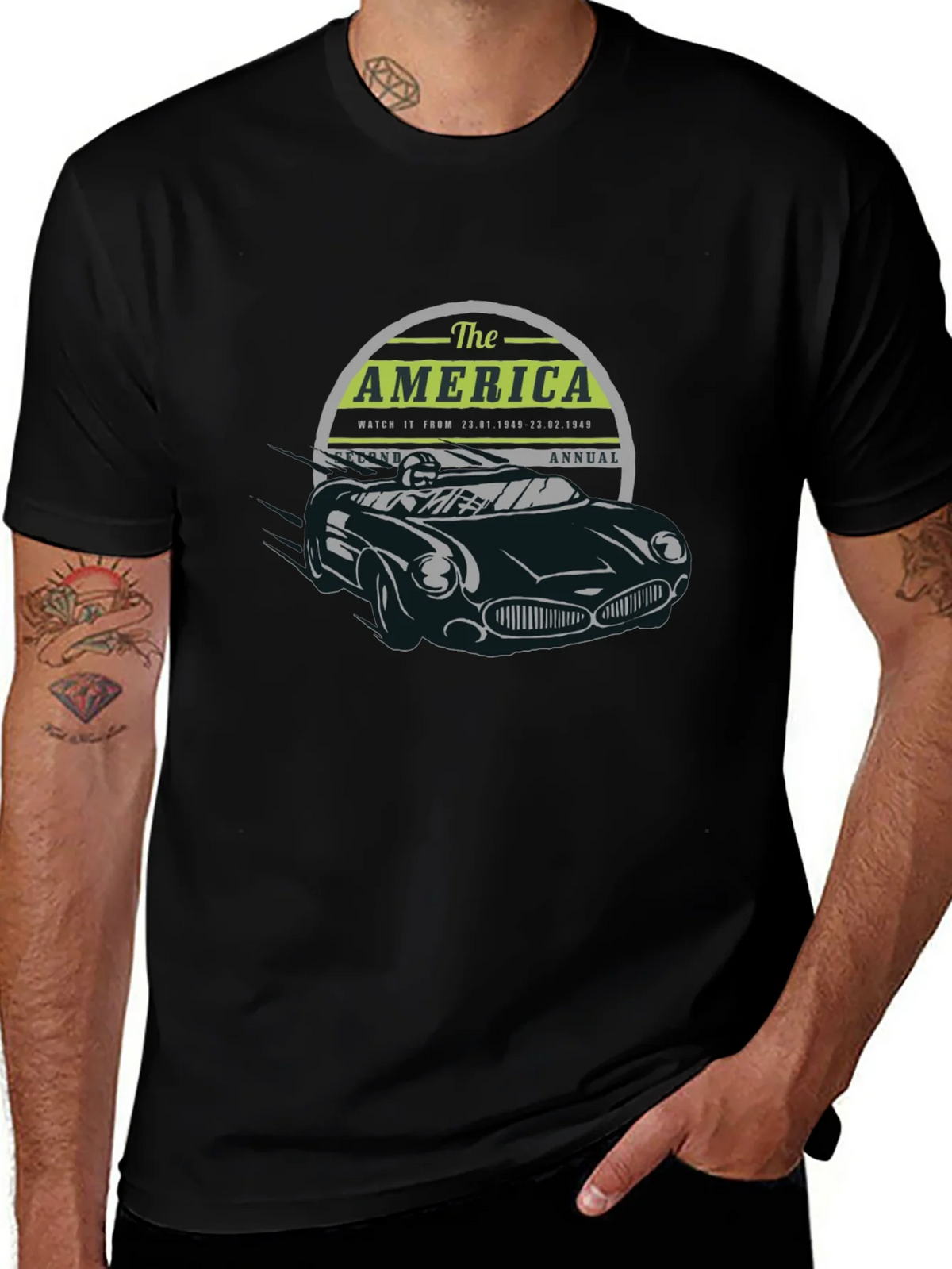 Vintage America Car T-Shirt product image 1