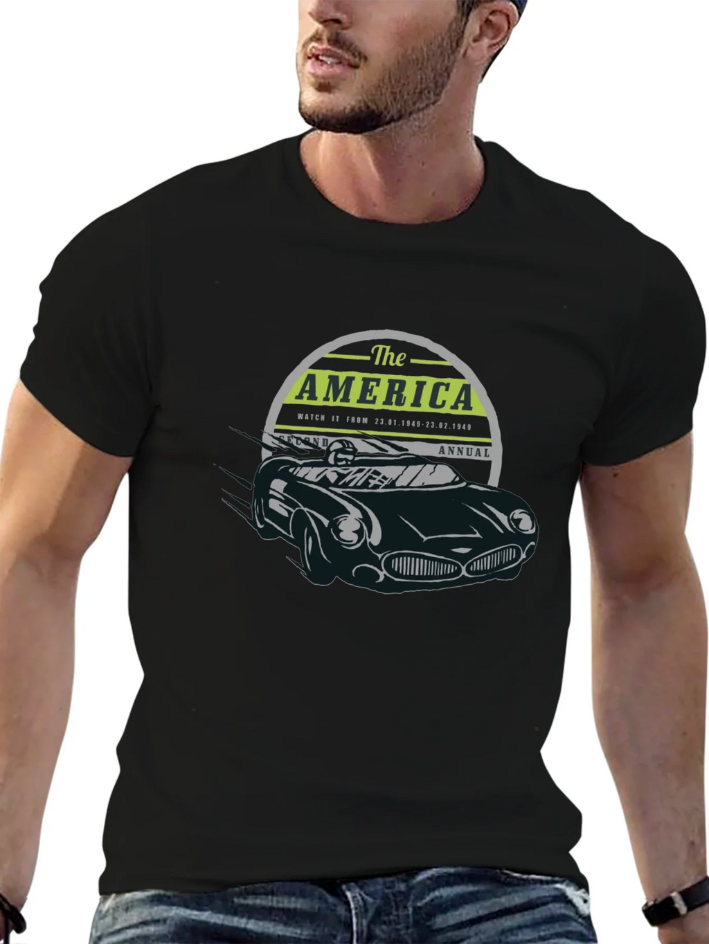 Vintage America Car T-Shirt product image 5