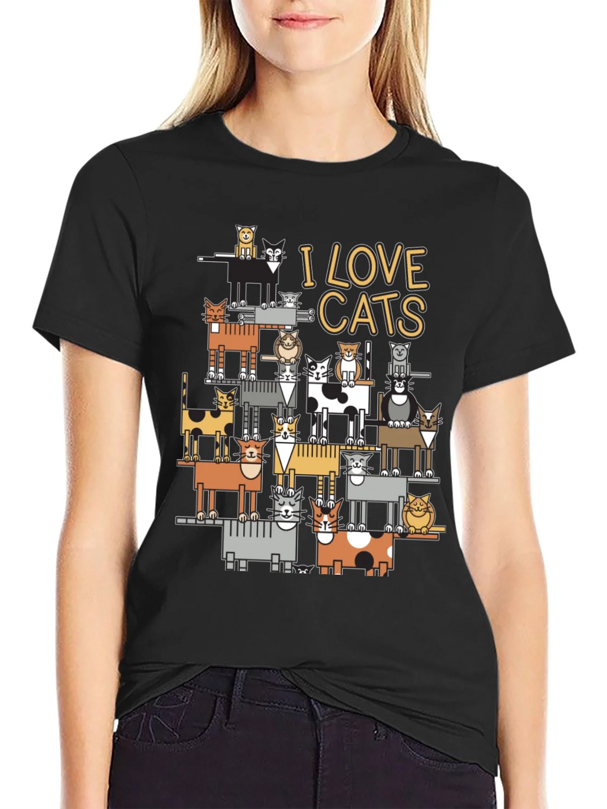 I Love Cats T-Shirt | Funny Cat Lover Tee product image 1
