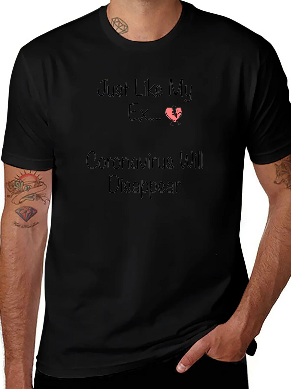 Humorous Coronavirus/Ex Disappearing T-Shirt product image 1