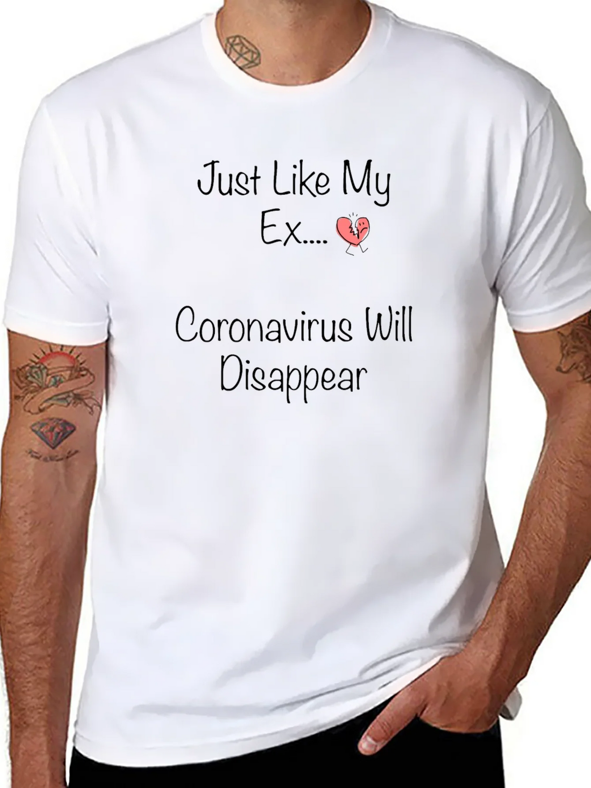 Humorous Coronavirus/Ex Disappearing T-Shirt product image 7