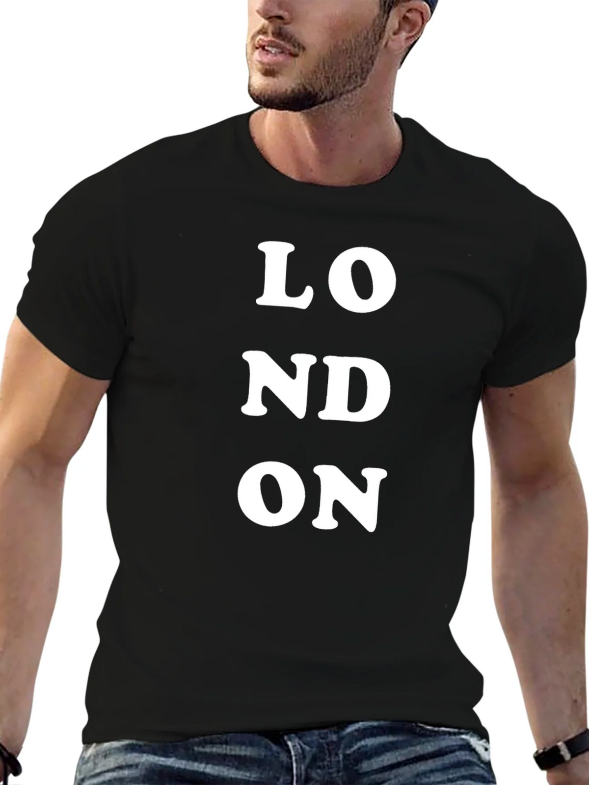 London Graphic Print Black T-Shirt product image 6
