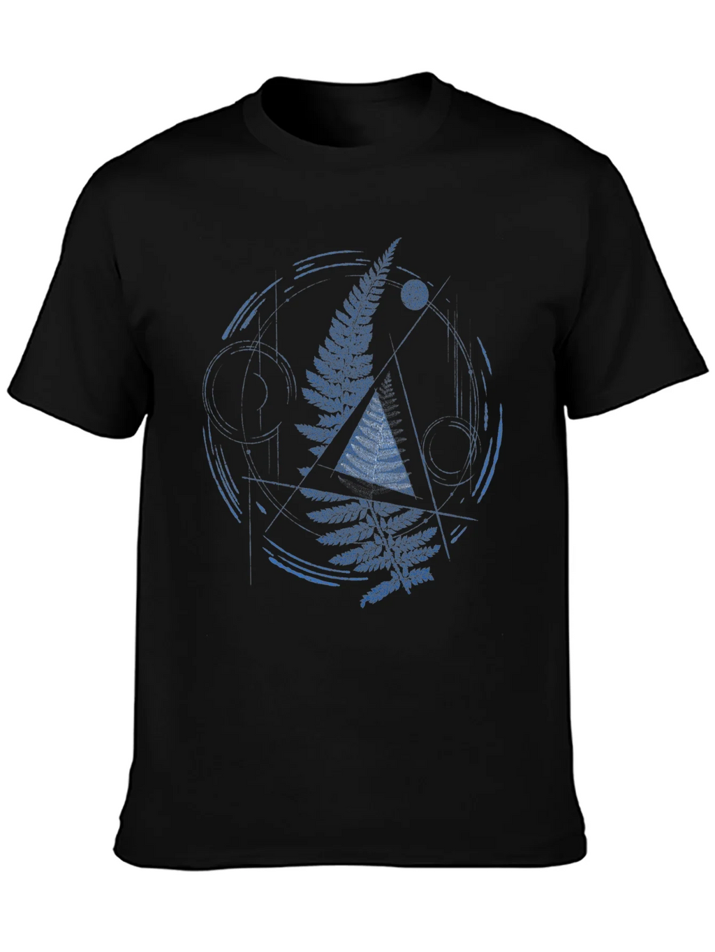 Geometric Fern Graphic Print Mens T-Shirt product image 3