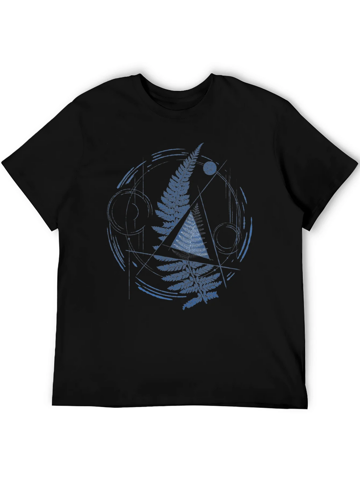 Geometric Fern Graphic Print Mens T-Shirt product image 5