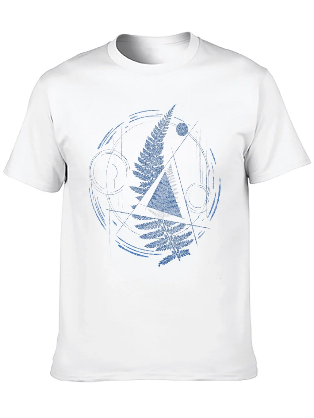Geometric Fern Graphic Print Mens T-Shirt product image 8