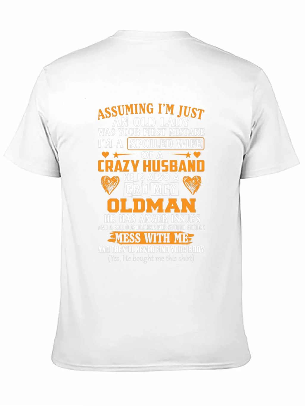 Spoiled Wife Crazy Husband T-Shirt product image 8