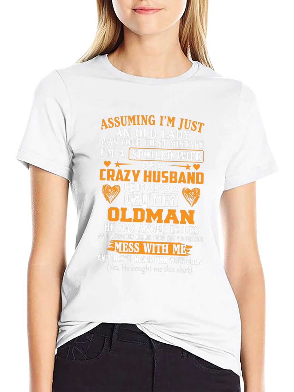 Spoiled Wife Crazy Husband T-Shirt product image 6