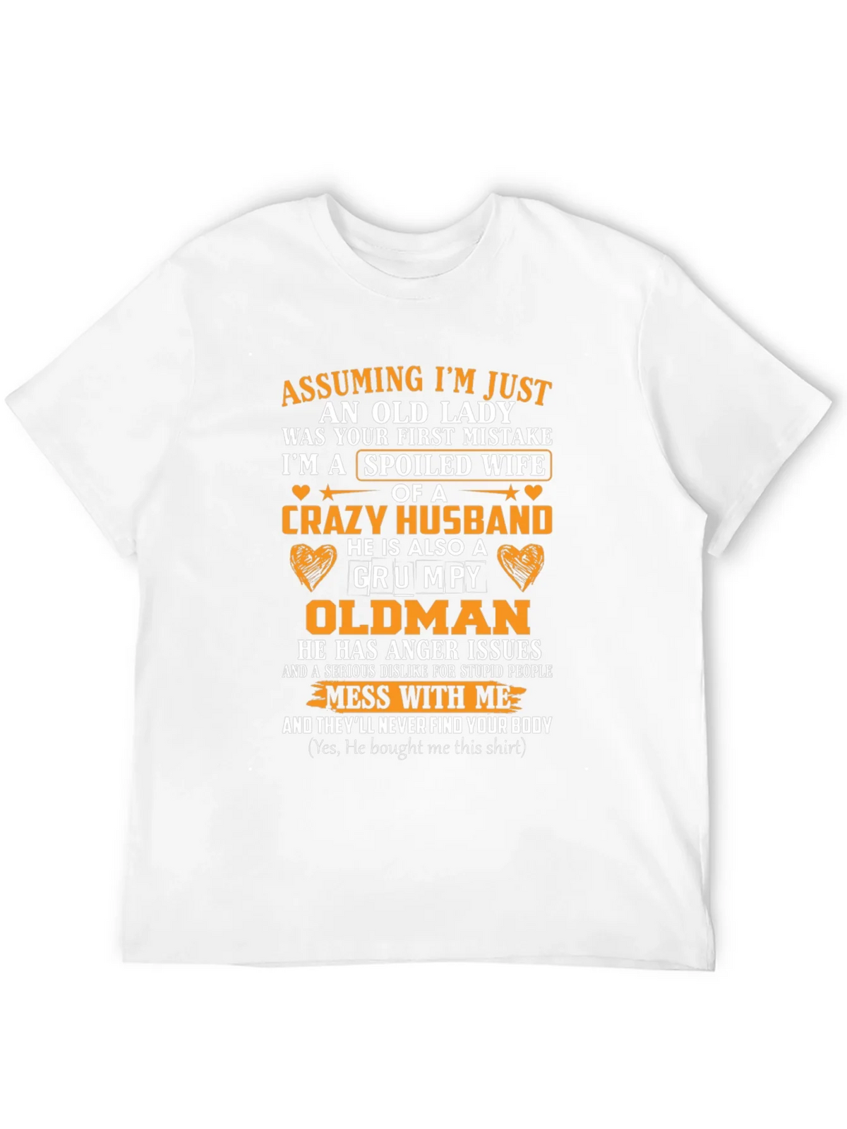 Spoiled Wife Crazy Husband T-Shirt product image 9