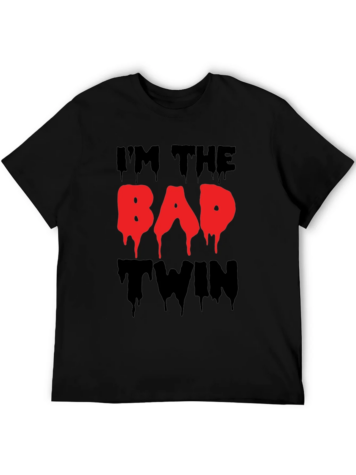 Im The Bad Twin Funny Graphic T-Shirt product image 4