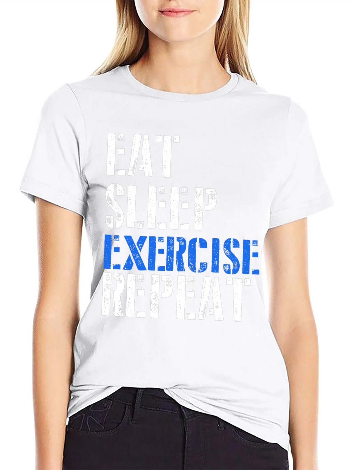 Eat Sleep Exercise Repeat T-Shirt product image 5