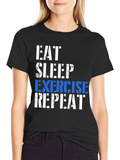 Eat Sleep Exercise Repeat T-Shirt product image 1
