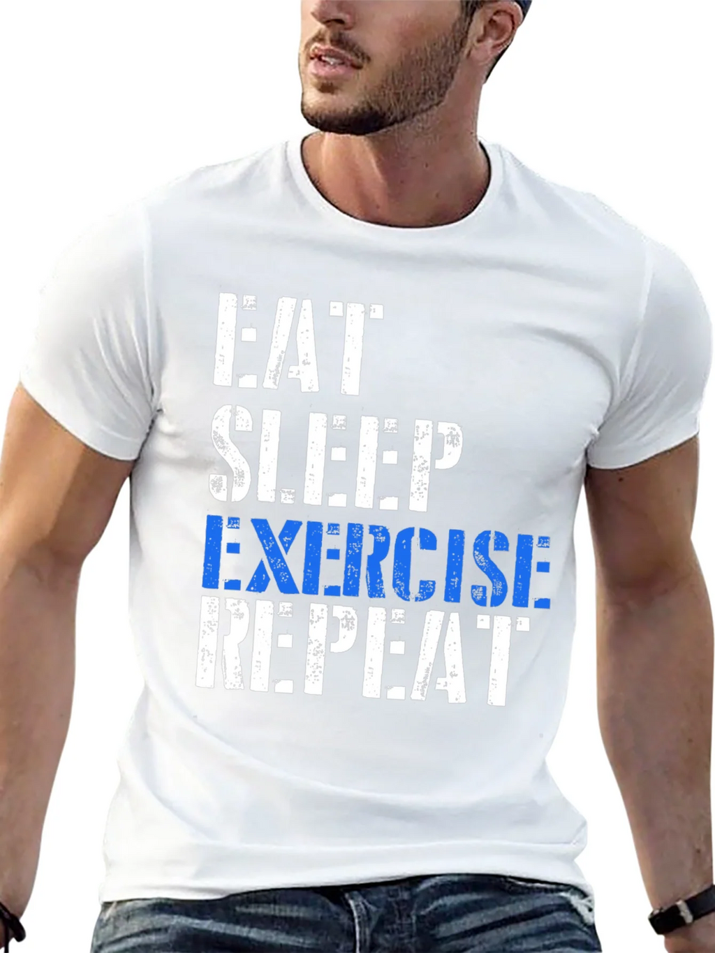 Eat Sleep Exercise Repeat T-Shirt product image 8