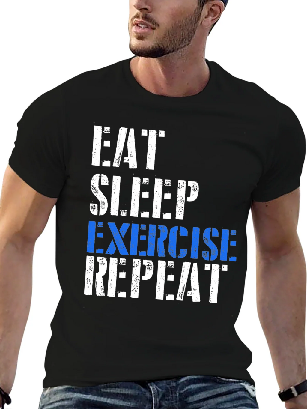 Eat Sleep Exercise Repeat T-Shirt product image 4