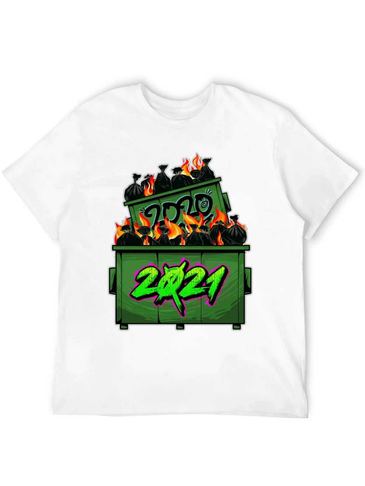 Dumpster Fire 2020-2021 Graphic T-Shirt product image 3
