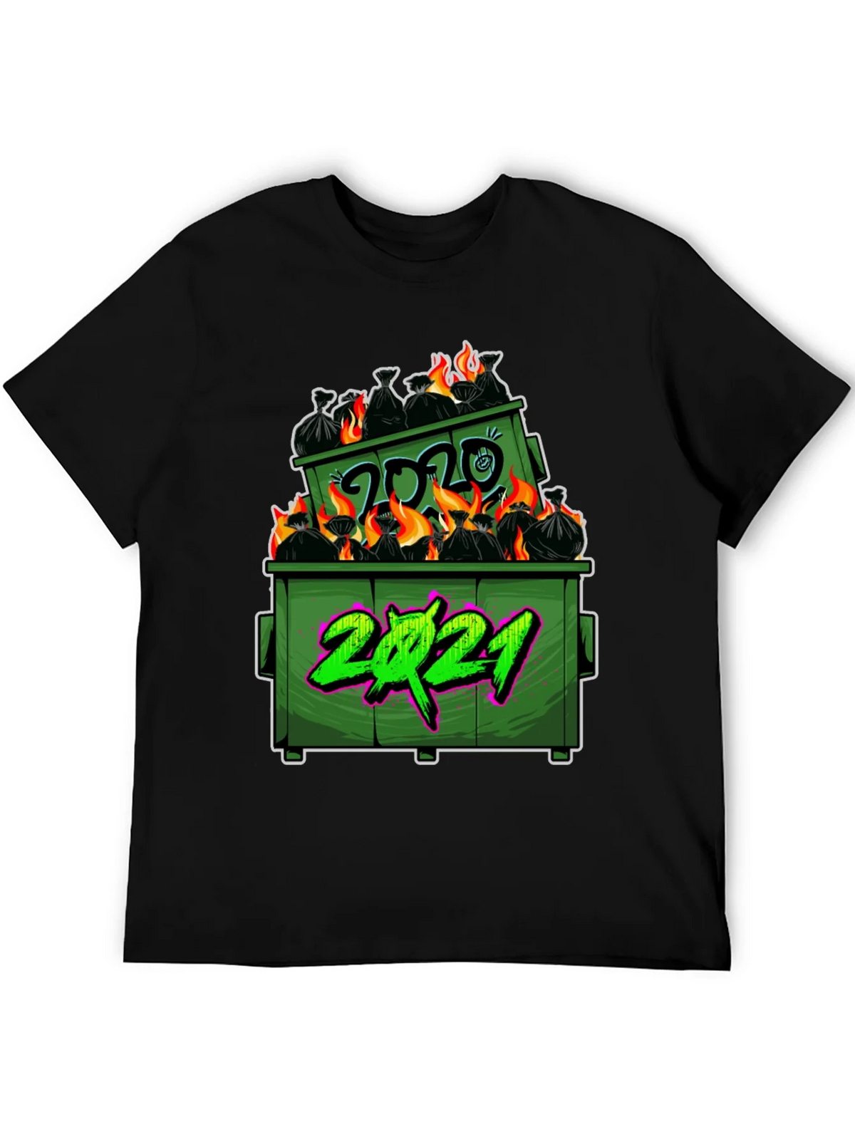Dumpster Fire 2020-2021 Graphic T-Shirt product image 2