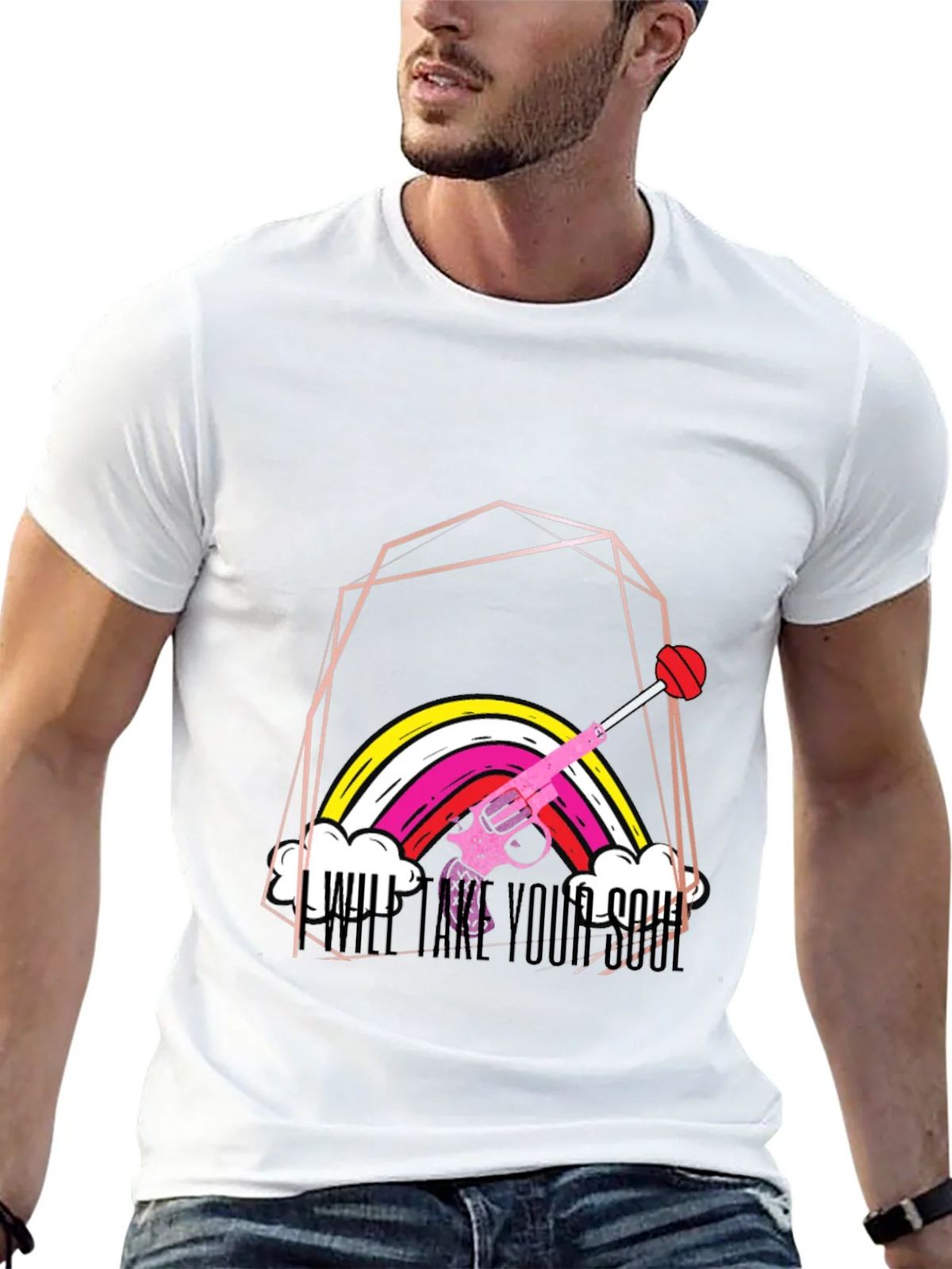 Rainbow Gun T-Shirt - Will Take Your Soul product image 12