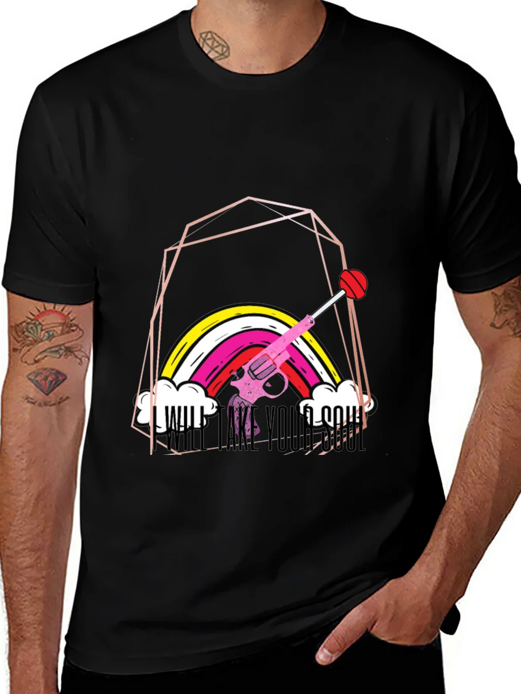 Rainbow Gun T-Shirt - Will Take Your Soul product image 1