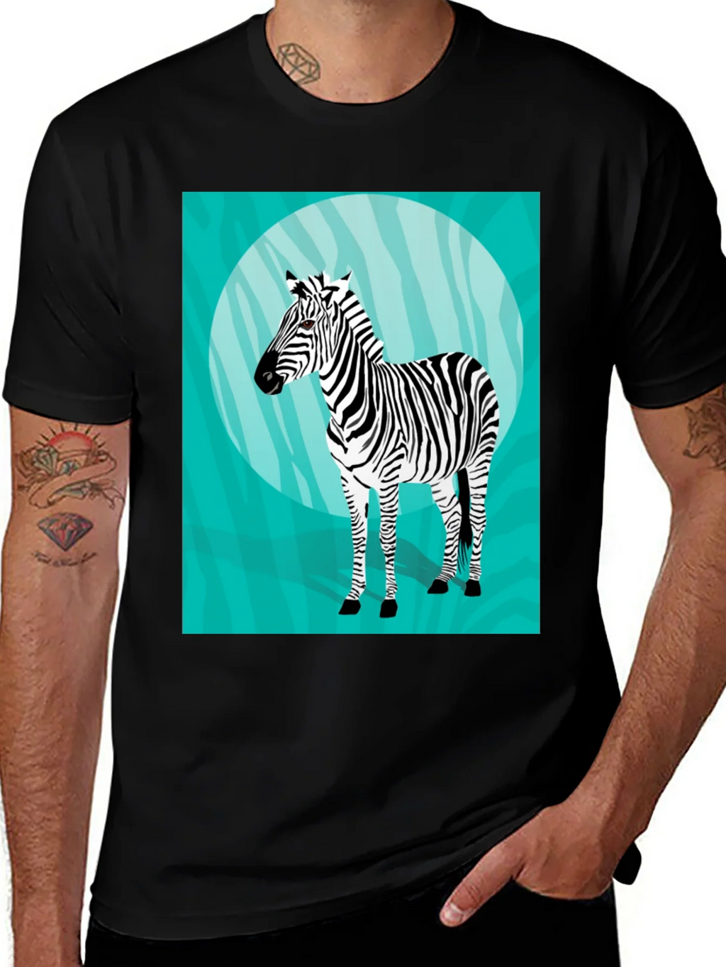 Zebra Graphic T-Shirt - Unique Animal Print Tee product image 1
