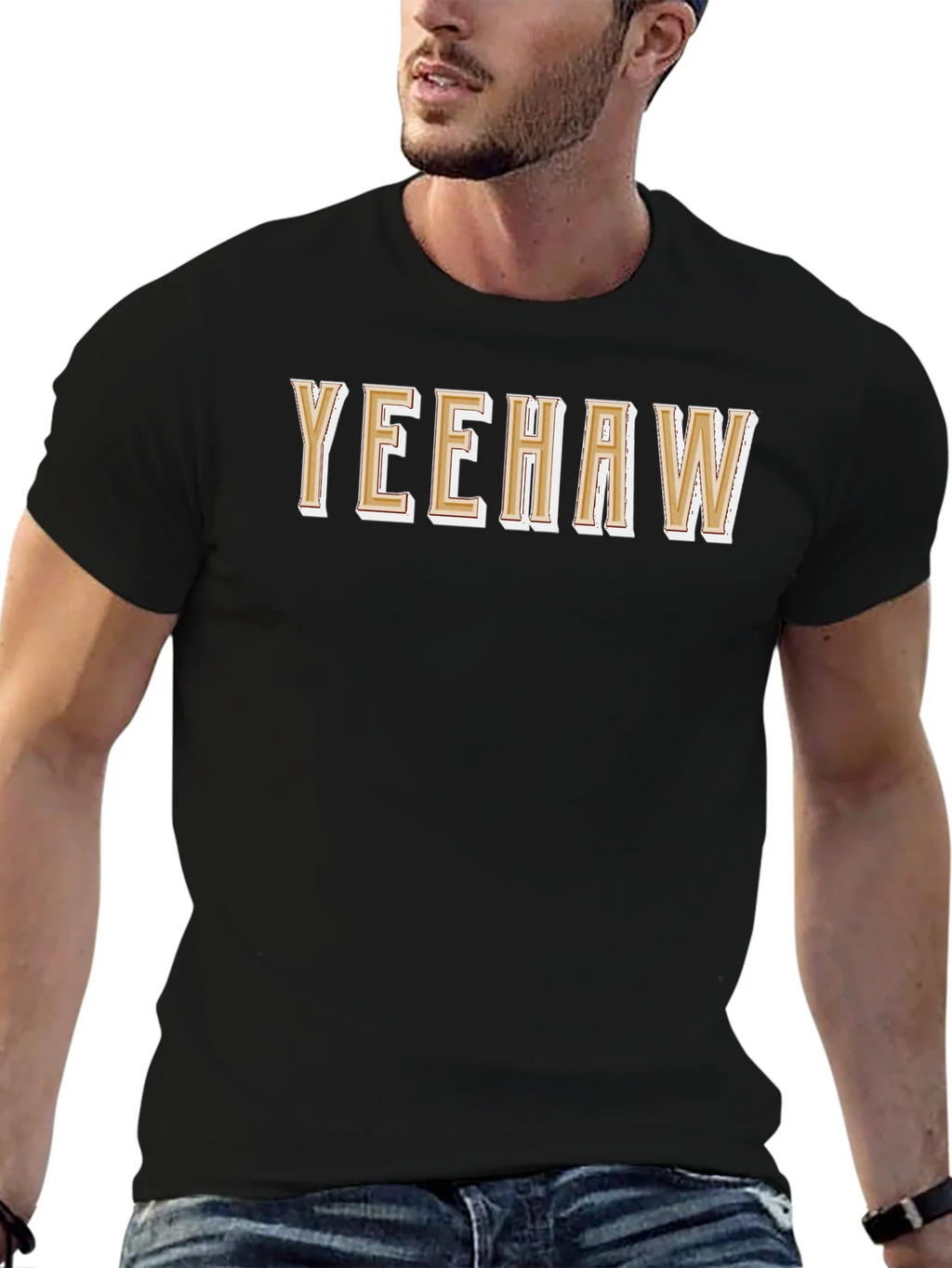 Yeehaw Graphic Tee - Western Style Black T-Shirt product image 6