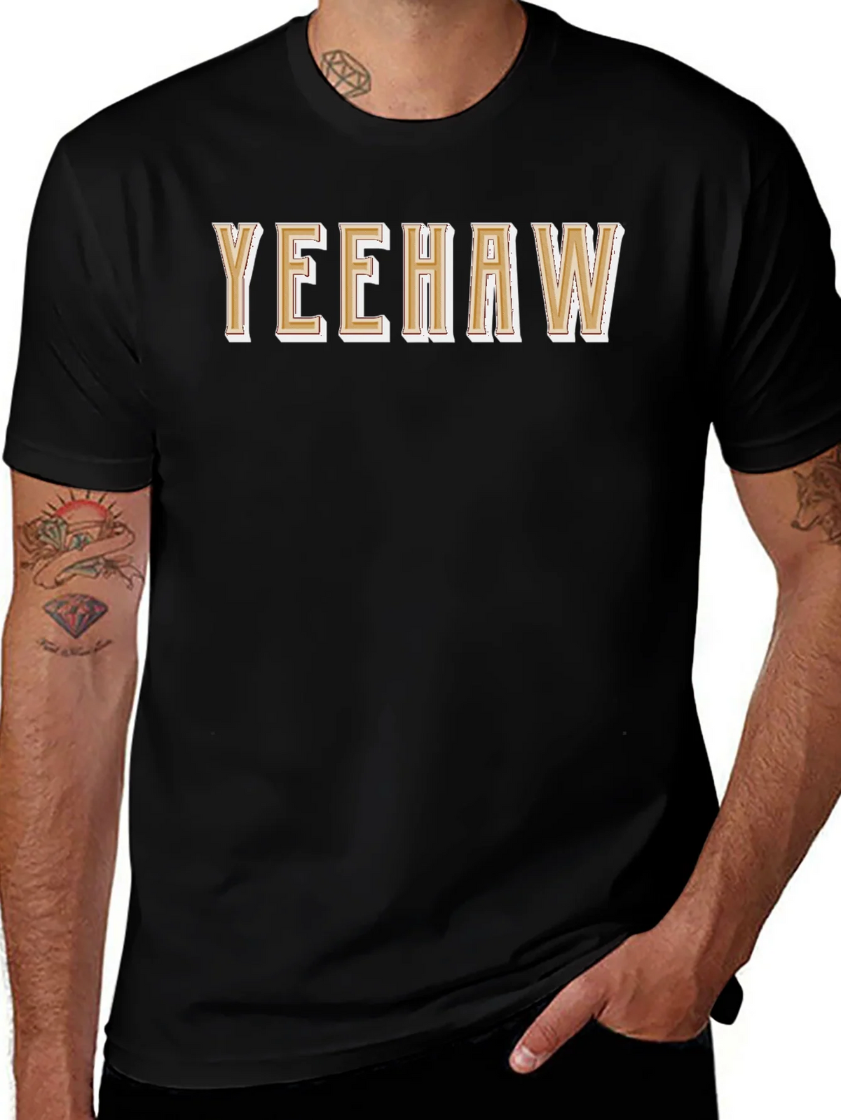 Yeehaw Graphic Tee - Western Style Black T-Shirt product image 1