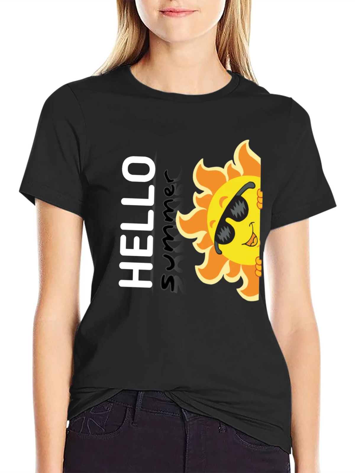 Hello Summer T-Shirt - Fun Sun Graphic Tee product image 2