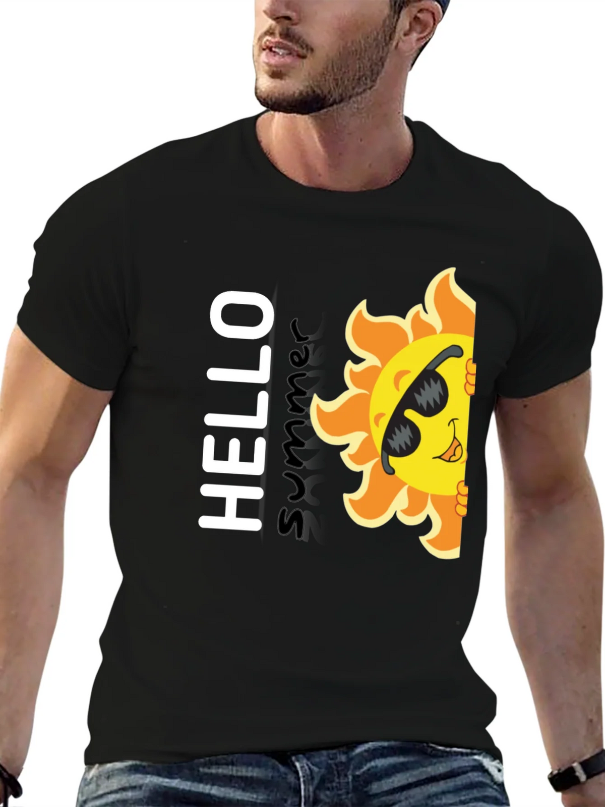 Hello Summer T-Shirt - Fun Sun Graphic Tee product image 6