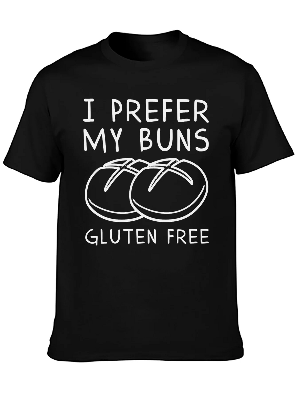 Gluten Free Buns T-Shirt - Unisex Black Tee product image 3