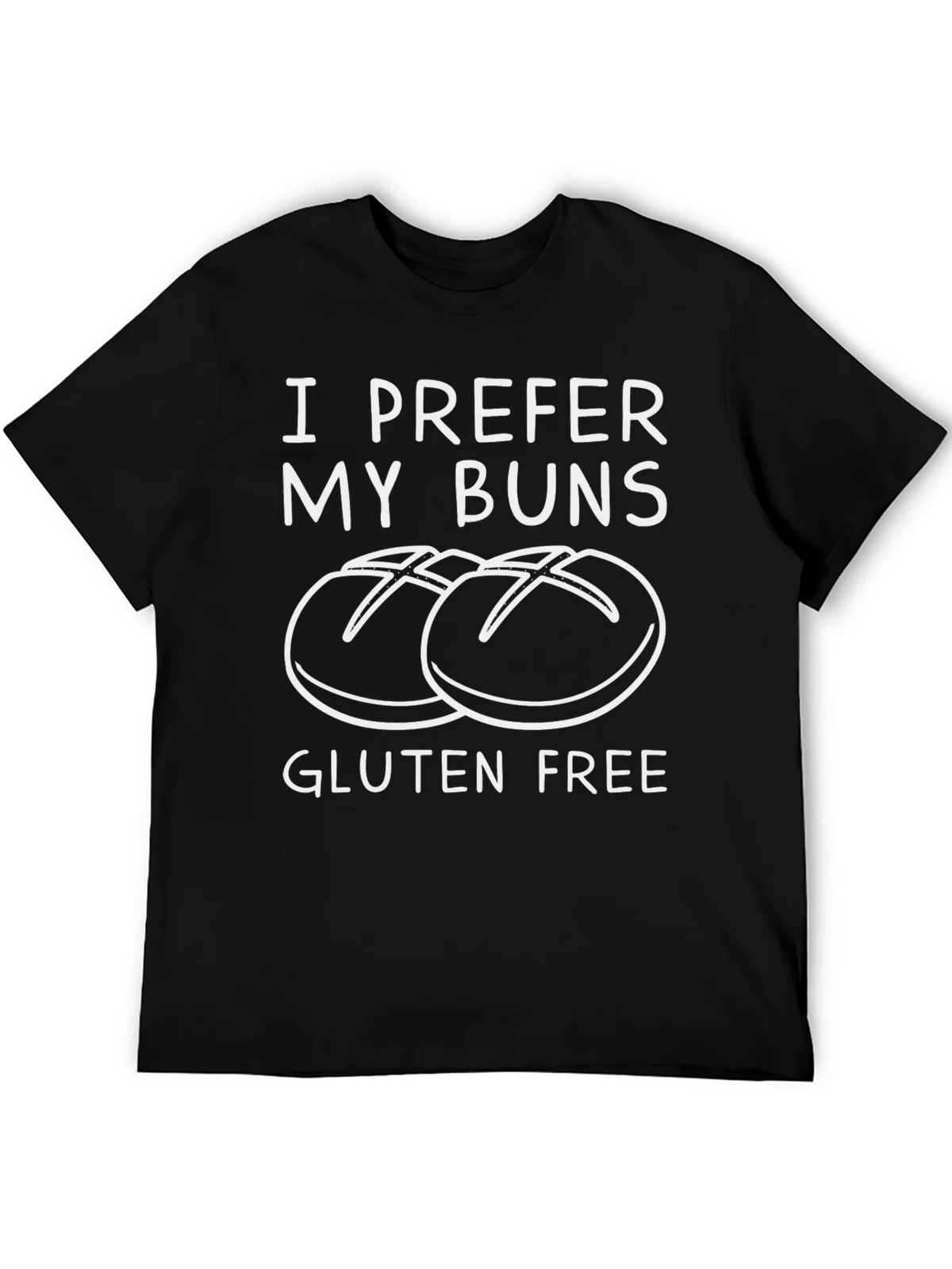 Gluten Free Buns T-Shirt - Unisex Black Tee product image 5