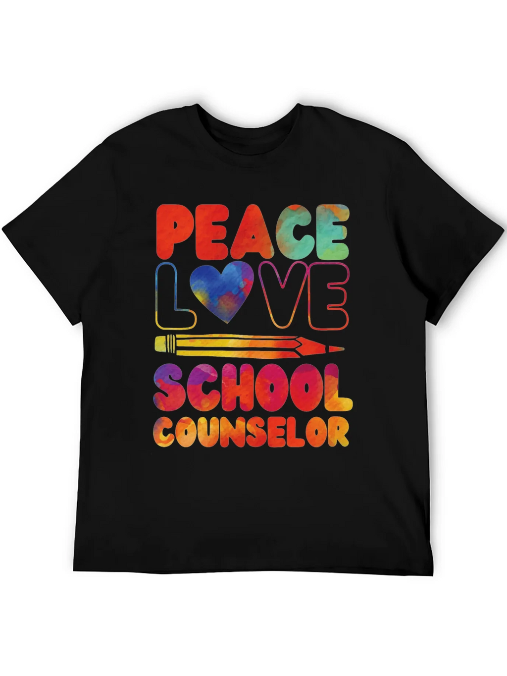 Peace Love School Counselor T-Shirt product image 5