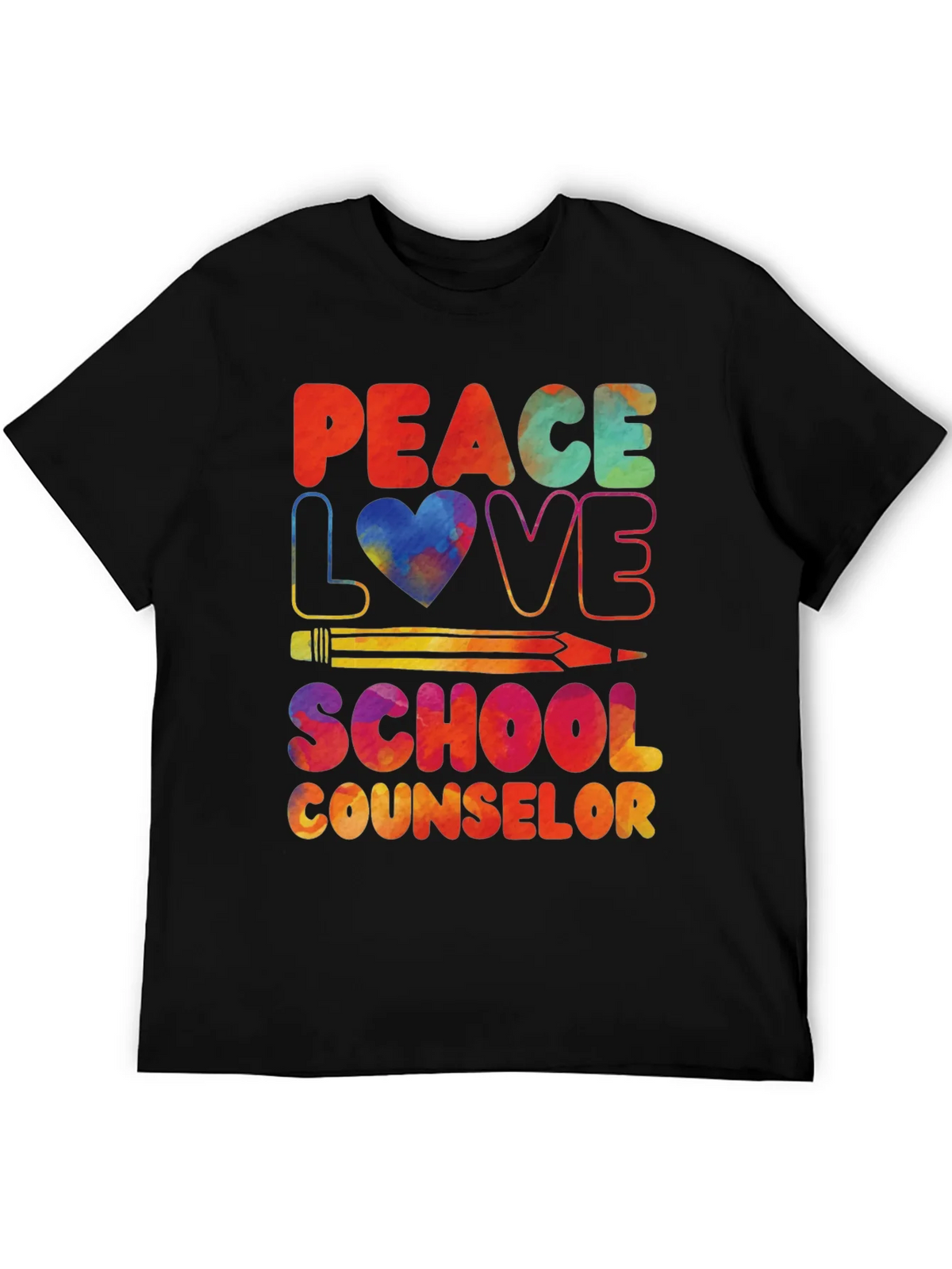 Peace Love School Counselor T-Shirt product image 5