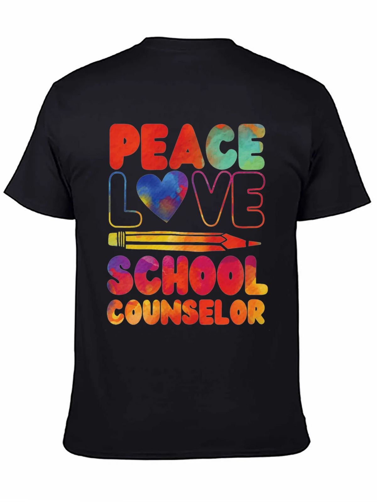 Peace Love School Counselor T-Shirt product image 4