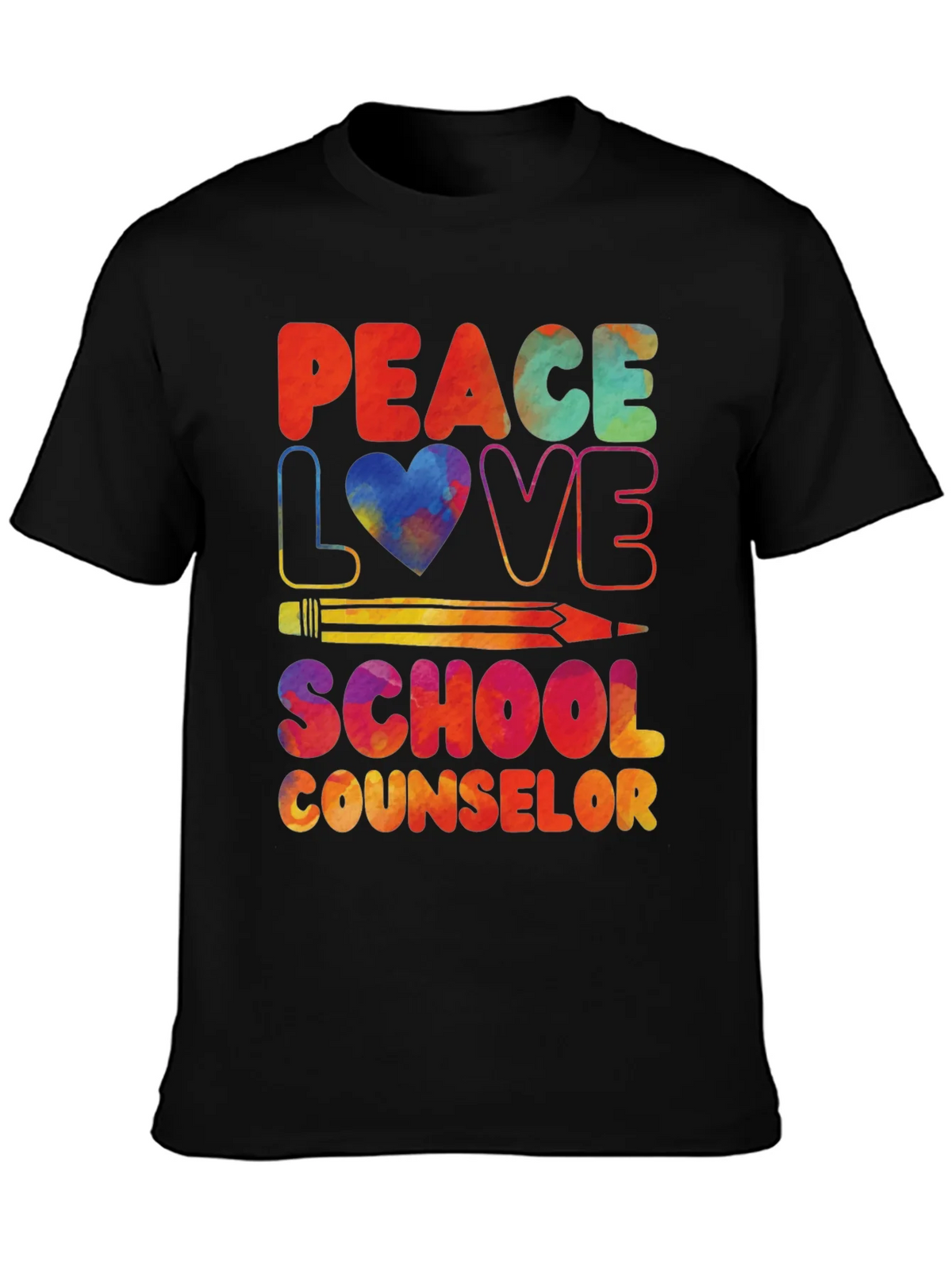 Peace Love School Counselor T-Shirt product image 3