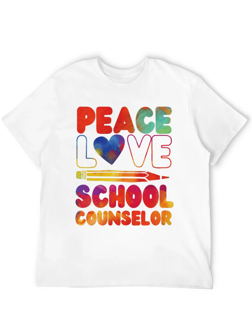 Peace Love School Counselor T-Shirt product image 11