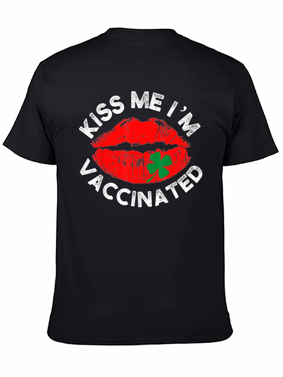 Kiss Me Im Vaccinated T-Shirt St. Patricks Day product image 4