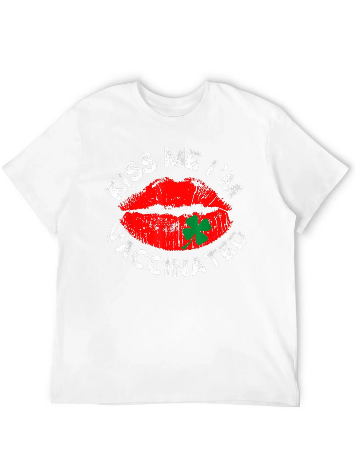 Kiss Me Im Vaccinated T-Shirt St. Patricks Day product image 11