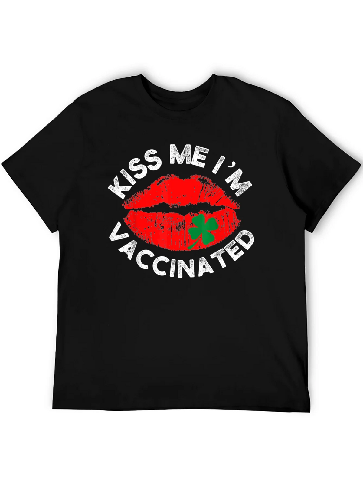 Kiss Me Im Vaccinated T-Shirt St. Patricks Day product image 5