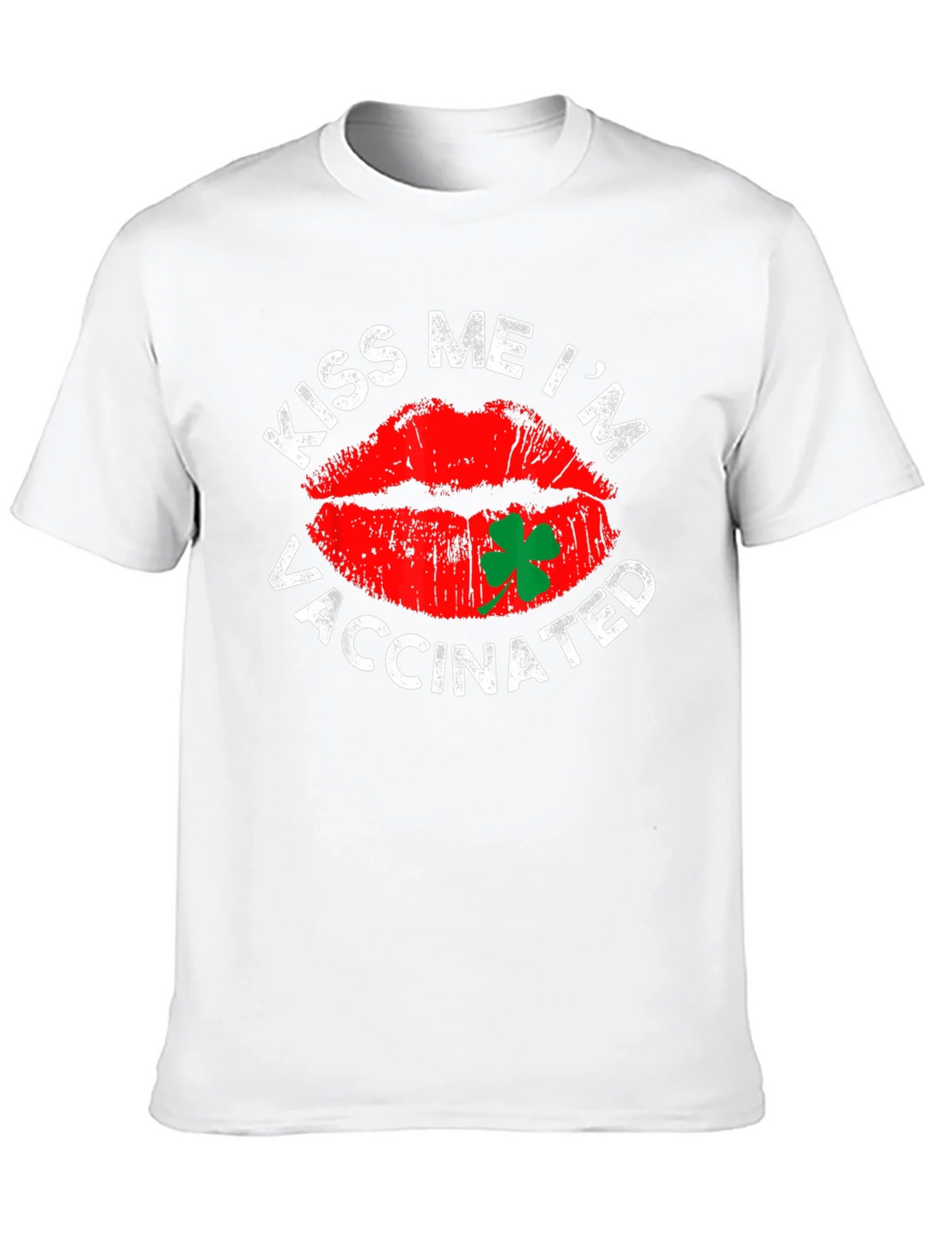 Kiss Me Im Vaccinated T-Shirt St. Patricks Day product image 9
