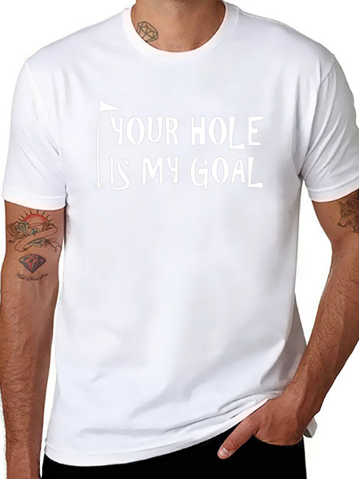 Your Hole Is My Goal Funny Golf T-Shirt product image 6